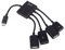 4 Port Micro USB Adapter Cable, OTG Hub Adapter Cable for Android Tablet Smartphone