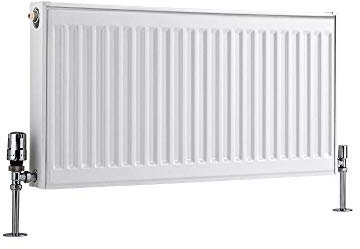 Milano Compact White Type 11 Horizontal Single Panel Convector Radiator - 400mm x 800mm