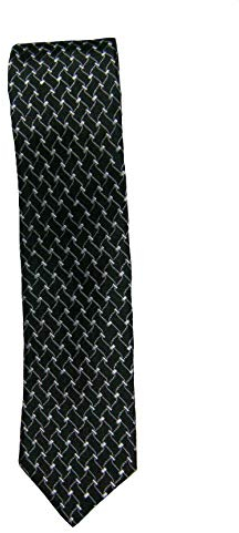 OLYMP Herren Krawatte Herren-Accessoire Gemustert Schwarz Onesize