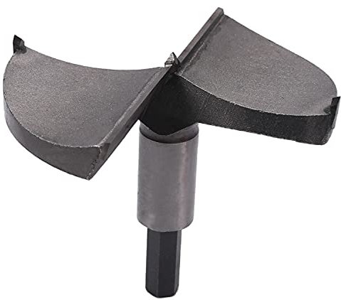 Utoolmart Forstner Drill Bits, 100mm Cemented Carbide Wood Cutter Tool, Hex Shank Woodworking Hole Saw Cutter, 80mm Length Woodworking Hole Boring Bit, Gray