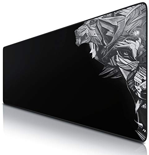 TITANWOLF - Übergröße Mauspad Gaming Titanwolf 1200x400mm - XXXL Mousepad groß mit Motiv - Tischunterlage Large Size - verbessert Präzision und Geschwindigkeit - XXL für Logitech Maus und Tastatur