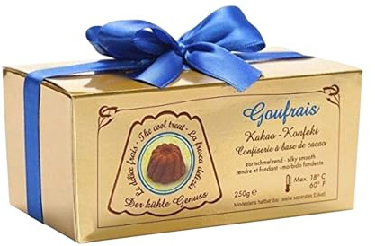 Goufrais Schokolade Kakao Konfekt feinste Gugelhupf Pralinen Schoko Geschenkset Trüffel Kakao-Konfekt Praline Box 250 g