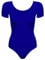 Arabesque Kurzarm Lycra Damen Ballettanzug Body Leotard Dance Trikot Turnanzug Carmen (Blau, XS)