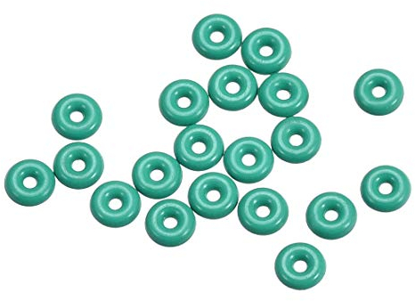 sourcing map 20St Fluorkautschuk O-Ringe FKM Dichtung für Maschinen Rohrleitung 4mm AD 1mm ID 1,5mm Breite Grün