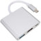 ASHATA Adaptador HDMI USB C Hub para Nintendo Switch, Tipo C a HDMI + PD Power Charging + Adaptador convertidor USB3.0 para Switch Game Console, Compatible con MacBook Pro