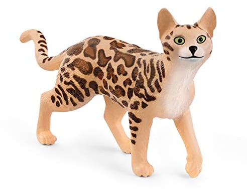 schleich 13918 Bengal Katze, für Kinder ab 3+ Jahren, FARM WORLD - Spielfigur