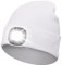 Sminiker Beanie Mütze mit Licht Unisex USB Wiederaufladbare Beanie Cap mit Licht Stirnlampe Beanie für Männer, Frauen, Teens