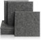 Rdutuok 12 Stücke Akustikplatten,30 x 30 x 1 cm Hochdichte Akustik Panel Schallschutzpaneele für Tonstudio, Büro,Studio,Akustische Behandlung und Wanddekoration (Dunkelgrau)