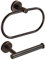 Bronze Toilet Paper Holder Hand Towel Holder, Oil Rubbed Towel Ring Toilet Tissue Holder Set, Farmhouse Toilet Paper Roll Holder Hand Towel Hanger Bathroom Hardware Wall Mounted 2 Pieces…