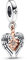 PANDORA Himmelskompass Engelsflügel Charm-Anhänger aus Sterling-Silber und rosévergoldeten Metalllegierung mit Zirkonia Steinen verziert, kompatibel Moments Armbändern, 782359C01