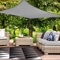HAIKUS Voile d'ombrage Imperméable Rectangulaire 5x6m, Toile Ombrage PES Résistant à l'eau, Filet dombrage Rectangle 6x5m, Résistant 98% Protection Rayons UV pour Patio Extérieur, Gris Graphite 5x6