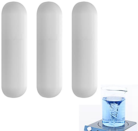 Magnetrührstäbchen,Magnet Rühr,Magnetische Rührstäbe,Weiße Rührstäbchen,Magnet-Rührstäbchen,Ptfe-Magnetrührer,Labor-Magnetrührstäbchen,Ptfe-Rührstäbe,Mixer,Rührstäbe,Magnetrührstab,7 * 30mm,3 Stück