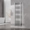 Go Bathrooms Nola Bathroom Towel Rail Heated Bathroom Radiator Wall Mounted Ladder Rail Chrome - 1600mm x 500mm