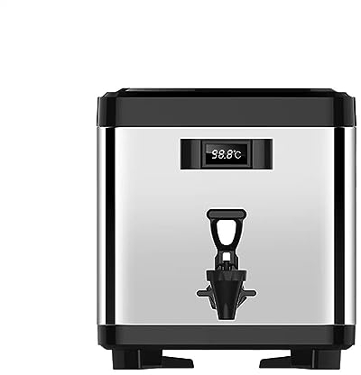 GRFIT Jarra Térmica Hervidor Aislado de 6L/8L/10L, Botella aislada de Doble Capa for Exteriores de Acero Inoxidable Grueso, Cubo de Agua Caliente con Pantalla de Temperatura Termo (Size : 6L)
