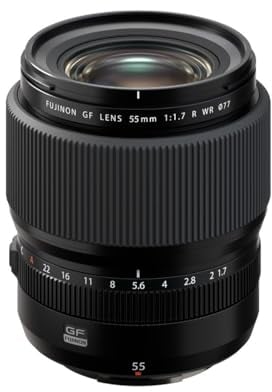 Objectif Hybride GF 55MM F/1.7 R WR pour GFX Noir
