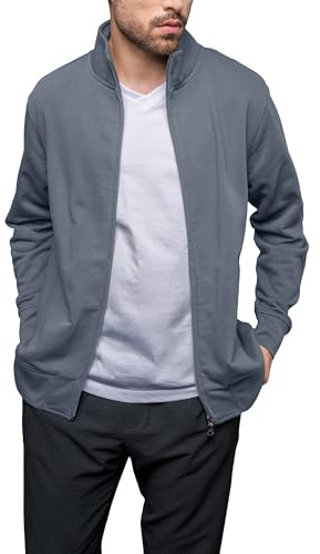 HRM Herren Premium Full-Zip Sweat Jacket I Fair Trade Herren-Sweatjacke, 360 g/m² I Aus 70% Baumwolle & 30% recyceltem Polyester