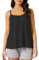 SEDEX Vest Top with Built in Bra UK, Women's Loose Fitting Tank Top Summer Vests with Padded Bra Ladies Casual Loose Cami Flowy Adjustable Strap Camisole Tops(Black,L)