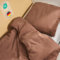 Laleni Kinderbettwäsche 135x200 cm aus Baumwolle - Musselin Bettwäsche 135x200 cm cm + Kissenbezug 80x80 cm - Oeko-TEX zertifizierte Baumwoll Bettwäsche 135x200 + Kissenbezug für Kinderwagen Kupfer