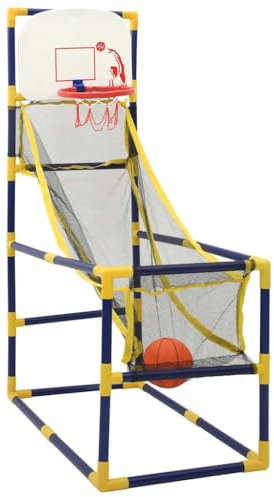 vidaXL Arcade Basketball Spielset mit Ball Pumpe, Basketballkorb mit Basketballmaschine, Basketballständer für Innenbereich Außenbereich, Basketballset