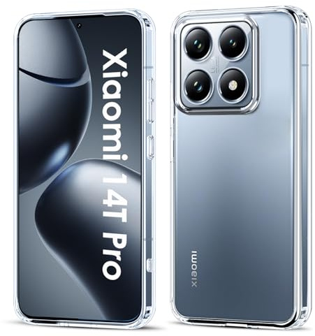 Filoto Ultra Clear TPU hülle für Xiaomi 14T Pro 6.67″(2024) | Ultra Clear, Ultra Dünn, Flexibles TPU, Militärischer Fallschutz, Erhöhter Kameraschutz, Präzise Aussparungen