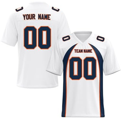 Yunshenla Personnalisé Maillot de Football Américain T Shirt Sport Maillot Rugby Personnalisable avec Nom et Numéro Homme Femme Enfant Tshirts Equipe de France T-Shirts Personnalisé(#12)