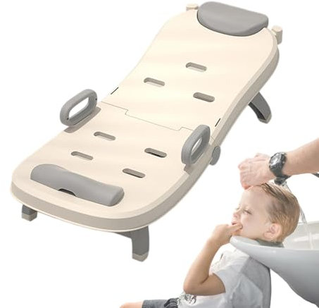 Shampoo Stuhl für | Verstellbarer Badesitz zum Waschen der Haare, neigbar, tragbar, für Baby-Shampoo, faltbar, Haarspülung für Kleinkinder, für und F