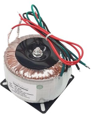Transformador toroidal Transformador Toroidal de 50W, salida Dual, 3 cables, 9V-0-9V/12V-0-12V/24V-0-24V, cable de cobre, amplificador de Audio, entrada de 220V, 110V, núcleo de anillo(Input 110V,9V-0