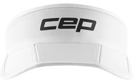 CEP Unisex Schirmmütze für Damen & Herren – Faltbare Visor Cap für Damen mit UV-Schutz für Sport – atmungsaktiv & schnell trocknend – Leichte Tennis Cap für Sport & Freizeit – Weiß