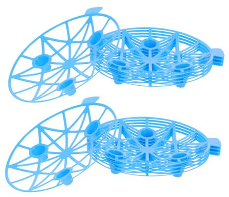 HYTROVE Présentoir à Melons Rond en PP Bleu 10pcs pour Jardin Support de Fruits Pratique et Empêche la Pourriture des Melons