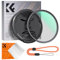 K&F Concept 52mm Filtro Black Mist 1/4 con Tappo e Un Panni di Puliziaper per Obiettivo Fotocamera, Effetto Cinematografico Filtro Black Diffusion 1/4 con 18 Strati Nano Rivestimento (K Serie)