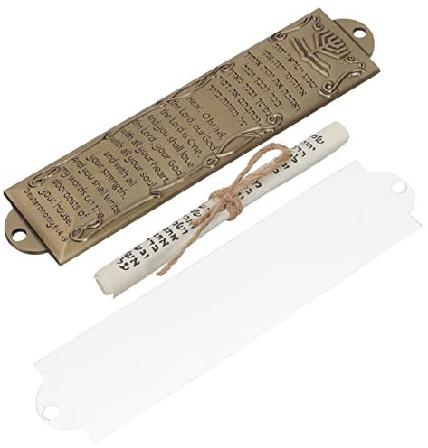 BESTYASH 1satz Metall Mezuzah Ornament Vintage Jüdische Schriftrolle Religiöse Türdekoration Legierung Für Zuhause