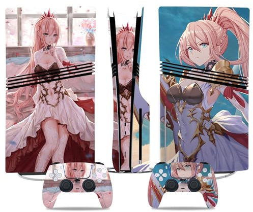 Antigraffio Per PS5 PRO Skin Digital Edition Console Controller Cover Vinile Skin Avvolgenti Resistenti Graffi Compatibili Con Per PS5 Digital Edition Pro 51280 Senza Schiuma