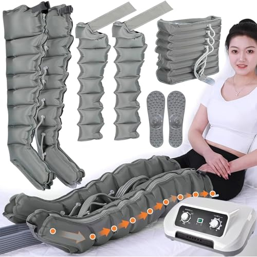 Bottes Pressothérapie Jambes Drainage Lymphatique, Massage Jambes Circulation Lymphatiquecorps Complet, Minuterie 0-30 Min, Pression 0-240 Mmhg, Réduction Fatigue Et Gonflement