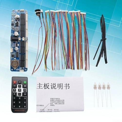 Allgemeines 6-stelliges Nixie-Röhren-Brett, DIY-Kit, mit DS3231M-Chip und Fernbedienung, für IN12 IN14 IN18 und QS30-1 Röhren