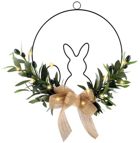 GZGXKJ Osterkranz Haustür 30cm Türkranz Ostern Osterdeko Tür Hängend