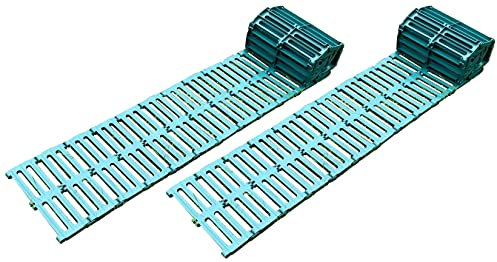 Selections Green Plastic Garden Track Roll Out Path Walk Way Ground Protection (3m Roll) - Pack of 2