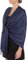 Sakkas Large Weiche seidige Pashmina Schal Wrap Schal Stola in festen Farben - MidNight