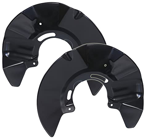 BESTPRICE 2x Ankerblech vorne links & rechts Spritzbelch Deckblech für Bremsscheibe Kompatibel mit VW MULTIVAN T5, TRANSPORTER T6 Pritsche (7JD, 7JE, 7JL, 7JY, 7JZ,