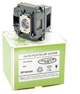 Alda PQ-Premium, Lámpara de proyector para EPSON EB-420 Proyectores, lámpara con Carcasa