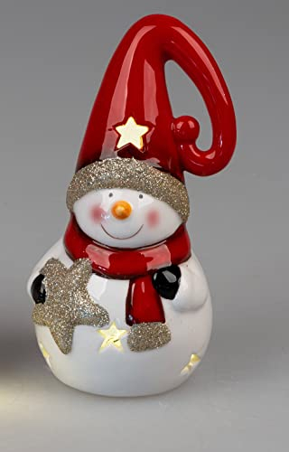 Bollweg Formano - Schneemann 18cm rot-Weiss