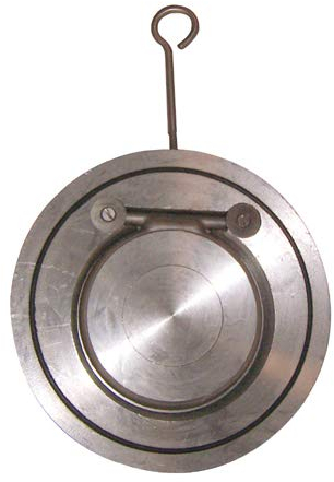 Syveco 365250 Serie 365 Edelstahl Einblättriges Rückschlagventil, FKM-Dichtung, PN10/16 Zwischen Flanschen, M250