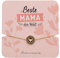 Manahia Armband Mama Herz Edelstahl - Beste Mama der Welt - Goldenes Armband, Geschenk für Mama, Geburt, zukünftige Mama, Anhänger für Mama, Muttertag, Armband Muttertag, Schmuck für Mutter