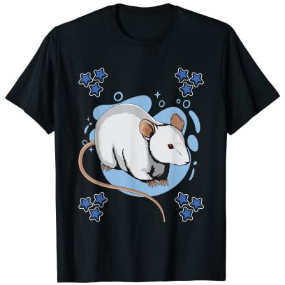 Mouse Blue Design Rodent Stuff Mice T-Shirt