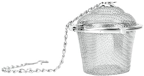 Tekula sil rostfritt stål kryddkryddsil med upphängningsbar krok matkvalitet nät te infuser köksfilter (S)