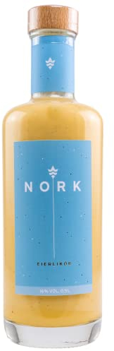 Nork | Eierlikör | 500 ml | 16% Vol. | Geschmack von Vanille & Eigelb | Aus Eiern von glücklichen Hühnern | Ohne künstliche Zusatzstoffe