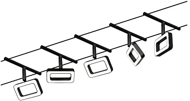 Paulmann 94485 LED Seilsytem Frame Basisset 5x400lm incl. 5x4,8 W Warmweiß Schwarz matt, Chrom Kunststoff, Metall 3000 K