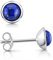 Materia Lapislazuli Ohrstecker Damen - Edelstein Ohrringe rund SO-46-Blau