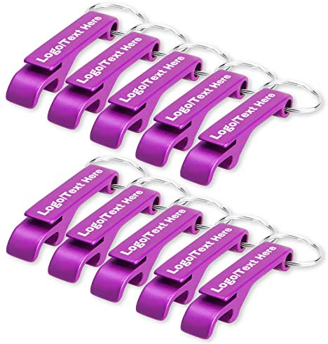10 Pack Personalised Bulk Engraved Custom Bottle Opener Keyring Keychain for Wedding Favors Party Anniversaries Bar
