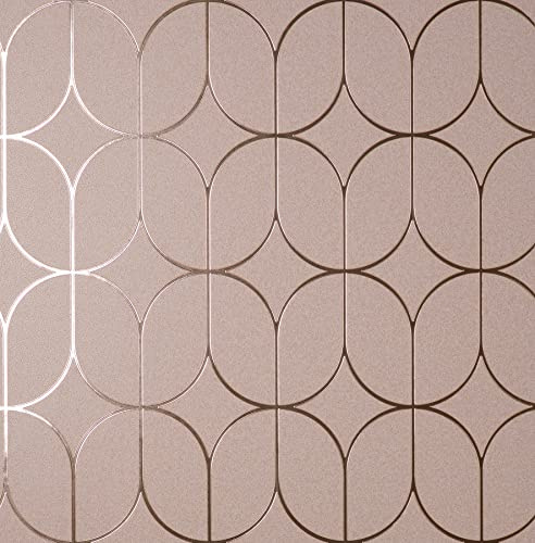 Fine Decor Platinum Rosco Trellis Pink