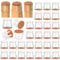 32 Stück Stuhlbeinkappen, Schutzkappen für Stuhlbeine, stuhlgleiter, Transparent Silikon Stuhlbeinschoner mit Filzpolstern für Hartholzböden, Für rund und eckig Stuhlbeine(fit:33-50mm)